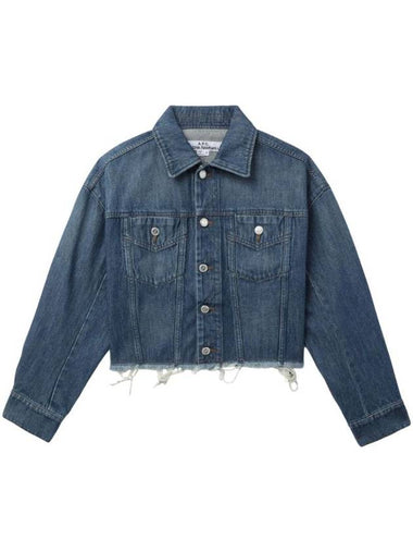 Sainters Crop Denim Jacket Stonewashed Indigo - A.P.C. - BALAAN 1