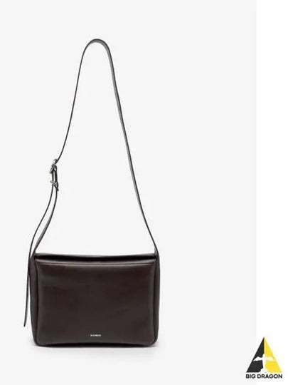 Flap Small Leather Shoulder Bag Brown - JIL SANDER - BALAAN 2