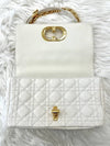 Daol Sangin Branch Caro Bag Medium White M9242 Condition A - DIOR - BALAAN 4