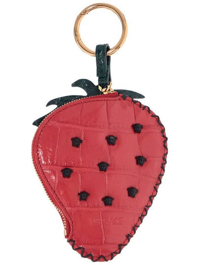 strawberry charm in coconut print leather - VERSACE - BALAAN 2