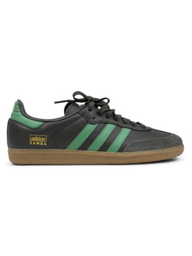 Samba OG Leather Low Top Sneakers Shadow Olive - ADIDAS - BALAAN 2