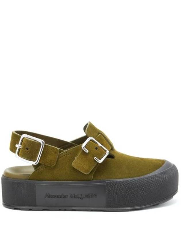 Mounted Slick Sandals Green - ALEXANDER MCQUEEN - BALAAN 1