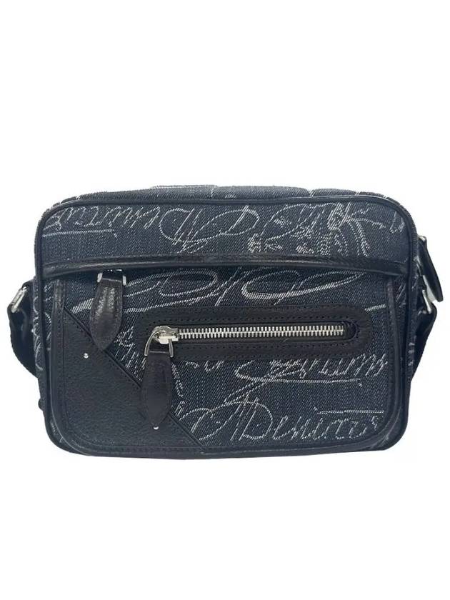 M257815 B02 Scritto Shoulder Bag Denim Berluti - BERLUTI - BALAAN 1