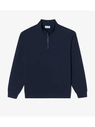 Men s sweater like half zip sweatshirt navy - LACOSTE - BALAAN 1