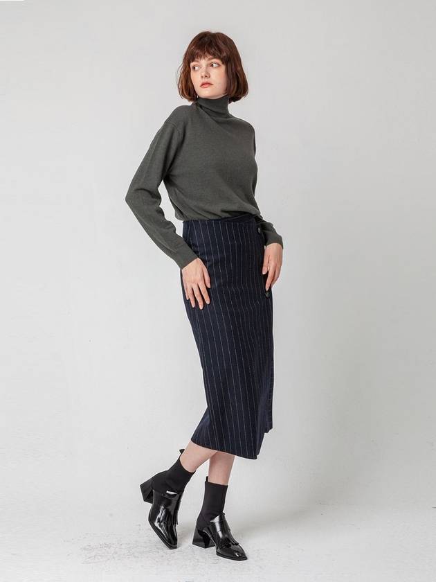 WRAP STYLE SKIRTNAVY - PAGE STUDIO - BALAAN 1