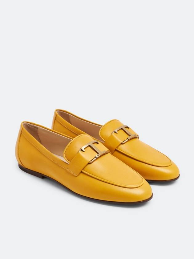 Timeless Leather Loafers Yellow - TOD'S - BALAAN 3