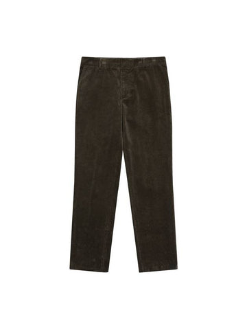 Men's Corduroy Tapered Straight Pants Khaki - SOLEW - BALAAN 1