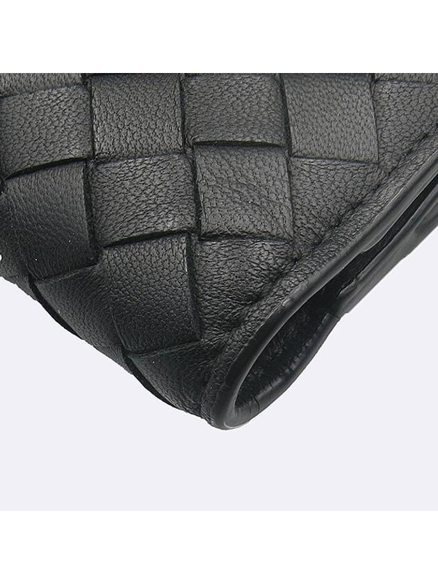 382576 Black Color Intrecciato Nappa Mini Half Wallet - BOTTEGA VENETA - BALAAN 3