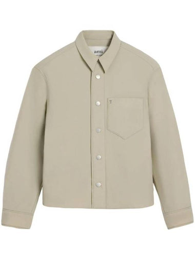 De Coeur Padded Over Long Sleeve Shirt Sage - AMI - BALAAN 1