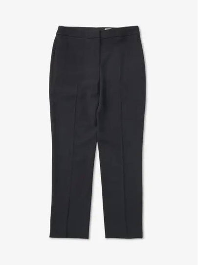 Women's Leaf Crepe Cigarette Straight Pants Black - ALEXANDER MCQUEEN - BALAAN 2