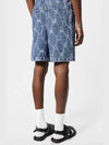 Monogram Printed Denim Shorts Indigo - LOUIS VUITTON - BALAAN 4