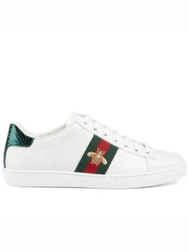 Ace Bee Embroidered Low Top Sneakers White - GUCCI - BALAAN 2