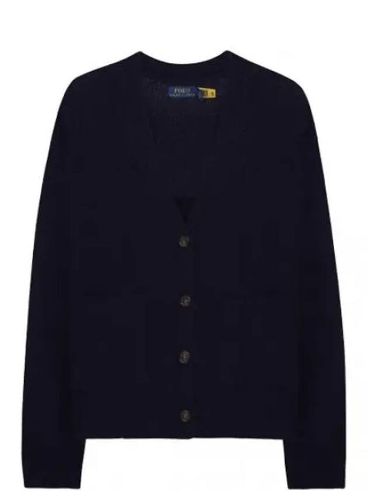 Pony logo embroidered wool cashmere cardigan women - POLO RALPH LAUREN - BALAAN 1