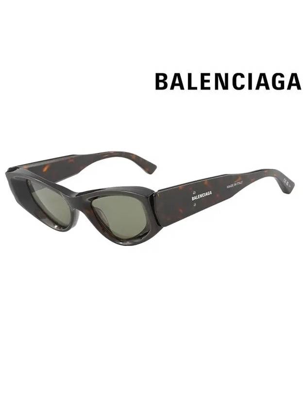 Sunglasses BB0243S 002 002 HAVANA HAVANA GREEN - BALENCIAGA - BALAAN 3