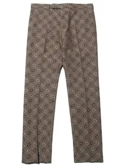 Horsebit Straight Pants Beige - GUCCI - BALAAN 2