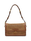 Plaque Mini Woven Shoulder Bag Brown - TOD'S - BALAAN 2