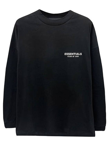 Essentials Logo Jersey Long Sleeve Black Men s T Shirt 125HO244370F 001 TJ - FEAR OF GOD - BALAAN 1