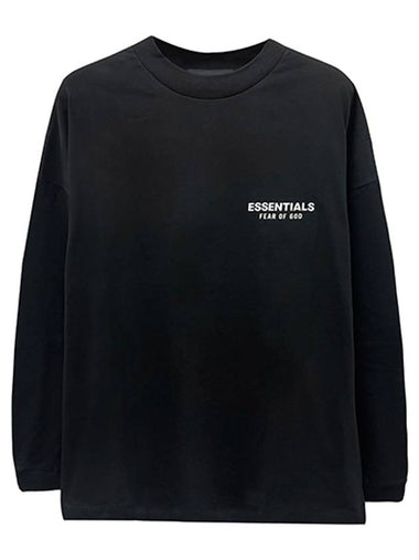 Essentials Logo Jersey Long Sleeve Black Men s T Shirt 125HO244370F 001 TJ - FEAR OF GOD - BALAAN 1