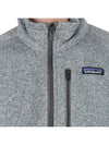 Men's Better Sweater Quater Zip Fleece Jacket Grey - PATAGONIA - BALAAN 6