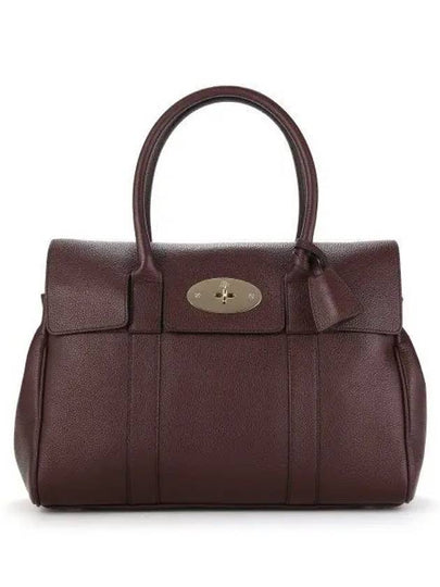 Small Bayswater Classic Grain Tote Bag Brown - MULBERRY - BALAAN 2