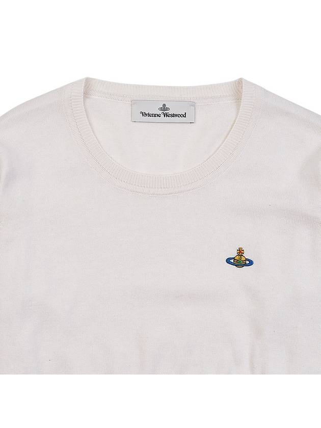 ORB Embroid Logo Knit Top Cream - VIVIENNE WESTWOOD - BALAAN 4