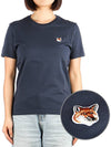 Fox Head Patch Regular Short Sleeve T-Shirt Navy - MAISON KITSUNE - BALAAN 2