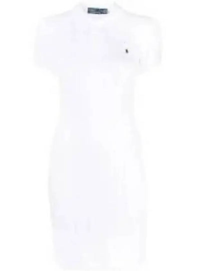 Cable Knit Cotton Polo Dress White - POLO RALPH LAUREN - BALAAN 2