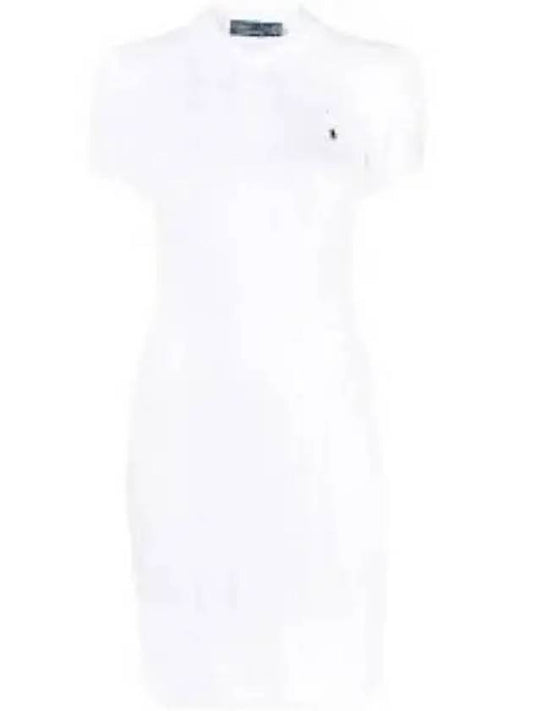 30 points W cable knit cotton polo dress white - POLO RALPH LAUREN - BALAAN 1