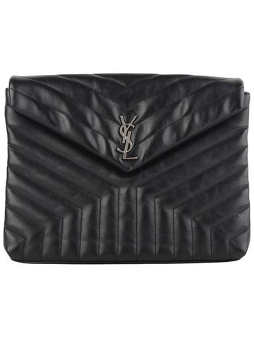 483236 Matelasse flap Lulu clutch silver 34302 - SAINT LAURENT - BALAAN 1