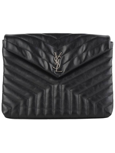 483236 Matelasse flap Lulu clutch silver 34302 - SAINT LAURENT - BALAAN 1