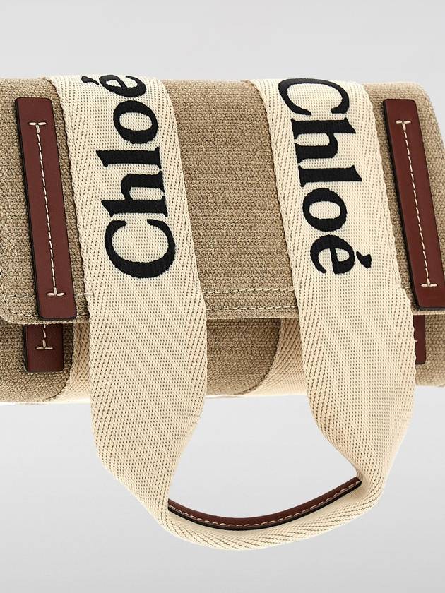 Woody Canvas Belt Bag Beige Brown - CHLOE - BALAAN 4