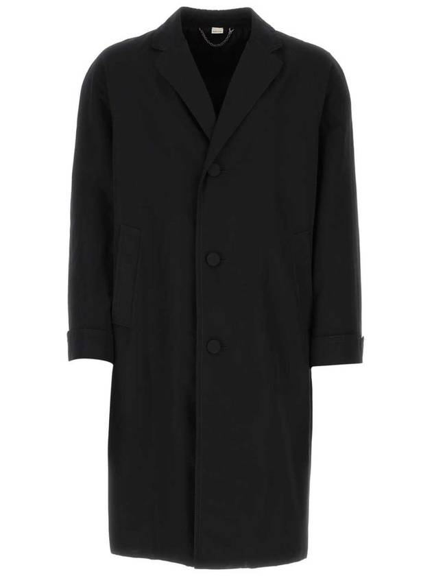 Cotton Poplin Single Coat Black - GUCCI - BALAAN 2