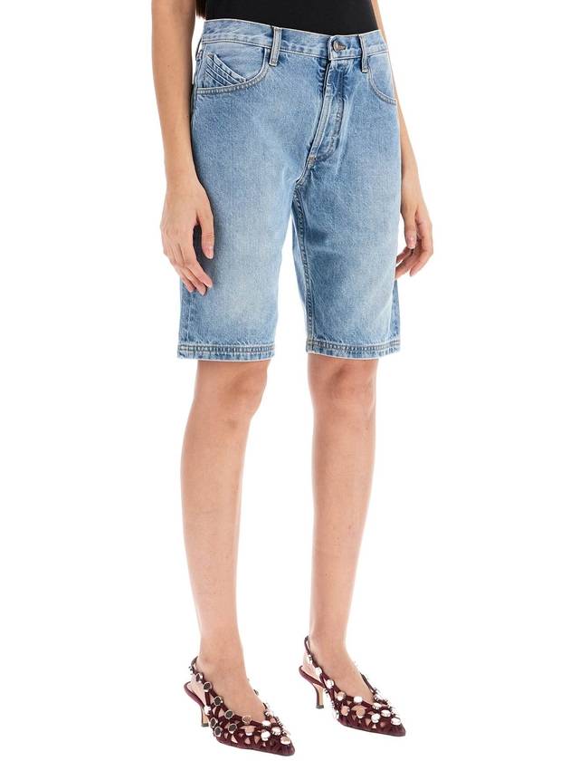 denim boyfriend bermuda shorts for - THE ATTICO - BALAAN 2