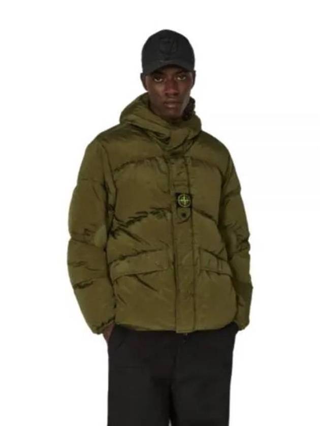 Logo Patch Reversible Padding Olive - STONE ISLAND - BALAAN 2