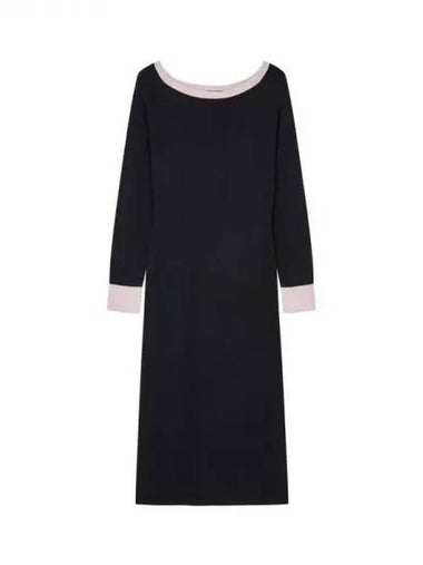 Women s color combination trimming raglan dress black 270544 - EMPORIO ARMANI - BALAAN 1