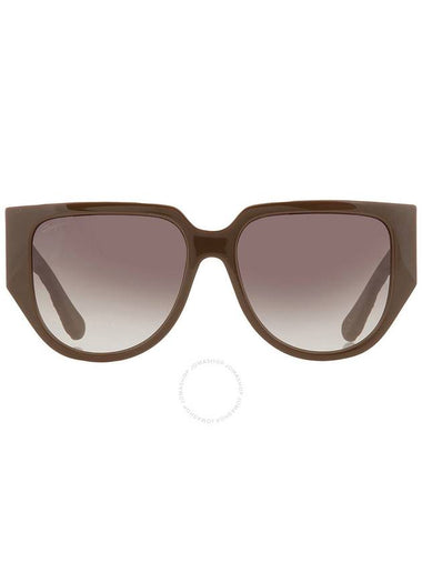 Salvatore Ferragamo Grey Gradient Browline Ladies Sunglasses SF1088SE 324 57 - SALVATORE FERRAGAMO - BALAAN 1