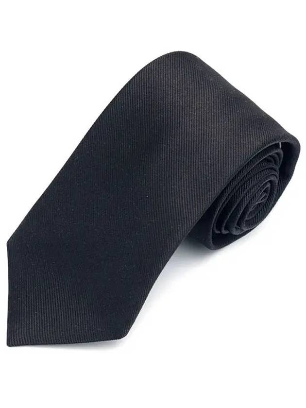 Tiger Print Silk Tie Black - GUCCI - BALAAN 5