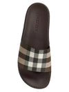 Check Print Slide Slippers Brown - BURBERRY - BALAAN 4