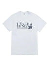 Health Fitness Logo Short Sleeve T-Shirt White - SPORTY & RICH - BALAAN 2