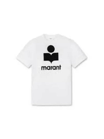 Logo short sleeve t shirt white TS0001FAA1N09E20WH 1237631 - ISABEL MARANT - BALAAN 1