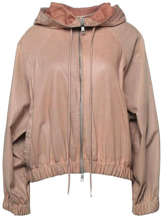 age leather zipup hood jacket - GIORGIO BRATO - BALAAN 1