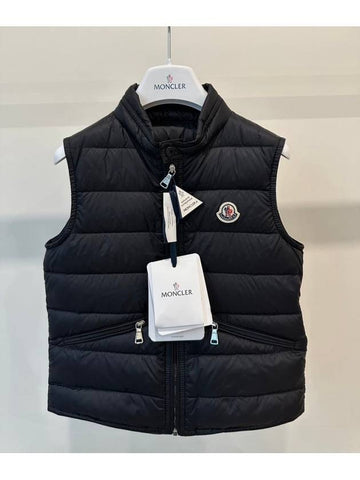 Kids GUI Lightweight Padded Vest Black Boys 12A - MONCLER - BALAAN 1