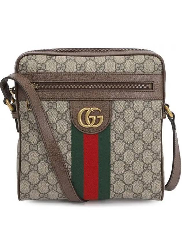 Men's Ophidia GG Small Messenger Bag Beige Ebony - GUCCI - BALAAN 2