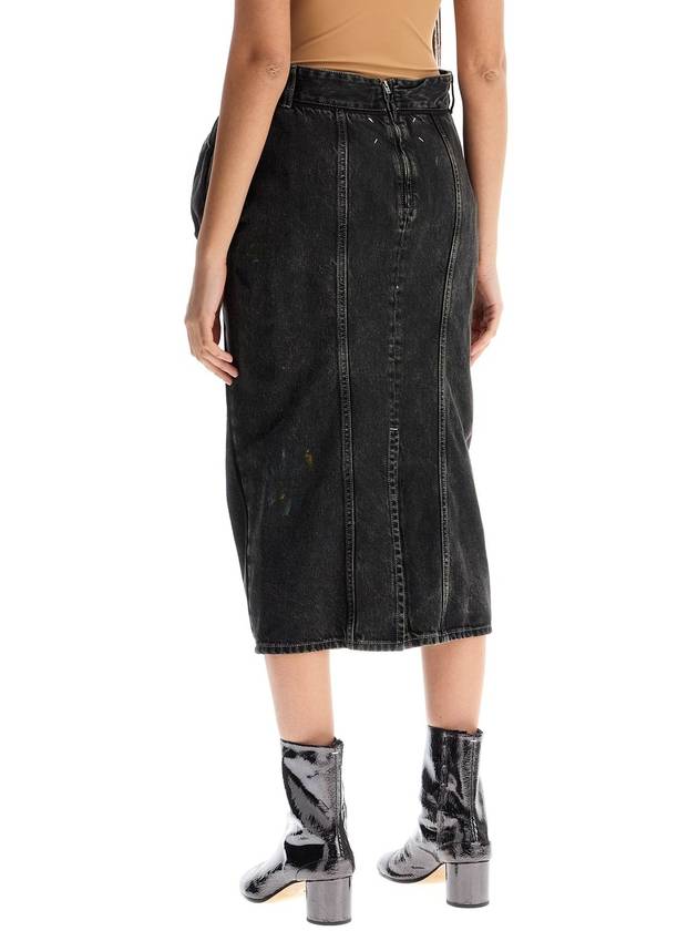 denim skirt with pleats - MAISON MARGIELA - BALAAN 3