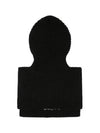 Logo Cashmere Balaclava Black - PRADA - BALAAN 4