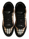 Vintage Check Cotton Suede Low Top Sneakers Brown - BURBERRY - BALAAN 5