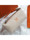 Breed a Brake Case Beige Orange Pouch Small PM - HERMES - BALAAN 1