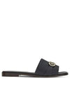 Gancini Leather Slippers Black - SALVATORE FERRAGAMO - BALAAN 2