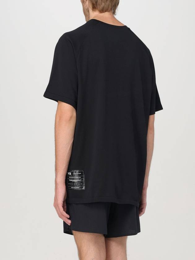 Logo Patch Short Sleeve T Shirt Black - Y-3 - BALAAN 4