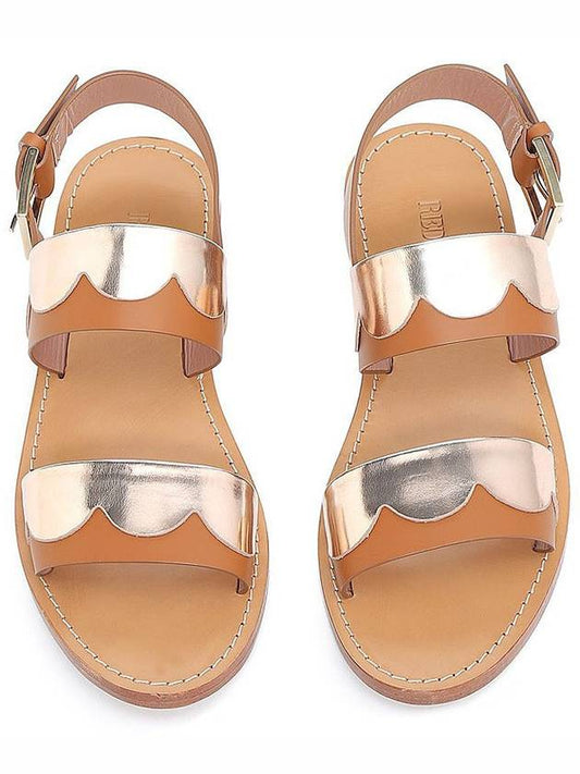 Women's Metallic Sandals MQ0S0948 - RED VALENTINO - BALAAN 2